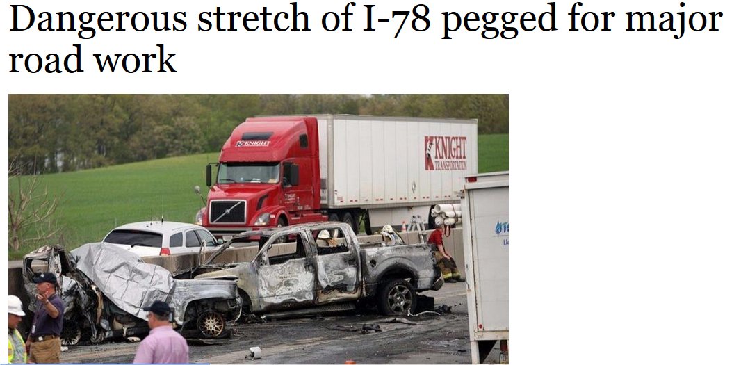 Most Dangerous Highway in Pennsylvania